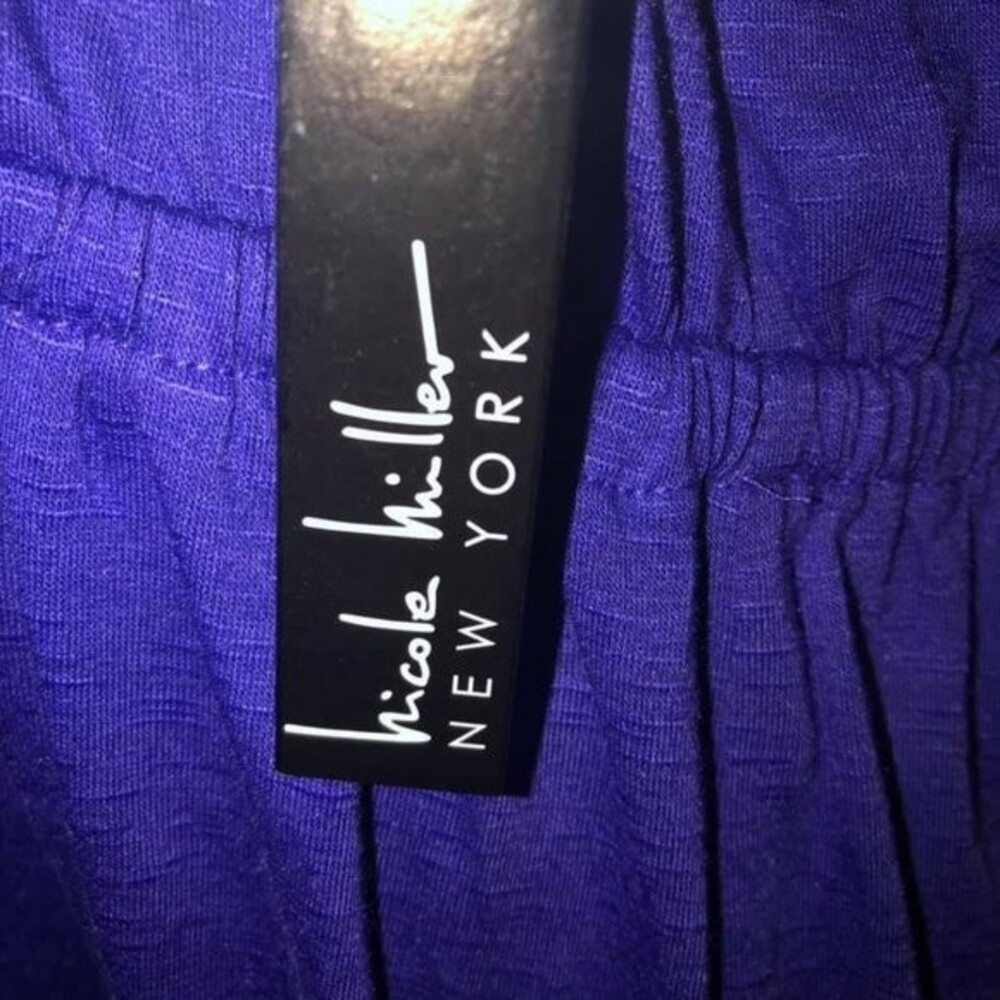 Nicole Miller Women Purple Casual Dress 2XL - Picture 4 of 9
